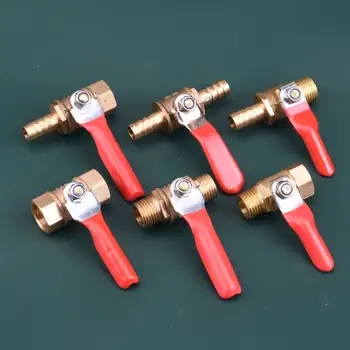 黃銅球閥,帶 G1/8 - G3/8 螺紋和 8 - 10mm 倒鉤接頭,適用於多種管道連接 10 最佳銷售 水暖配件 - №4