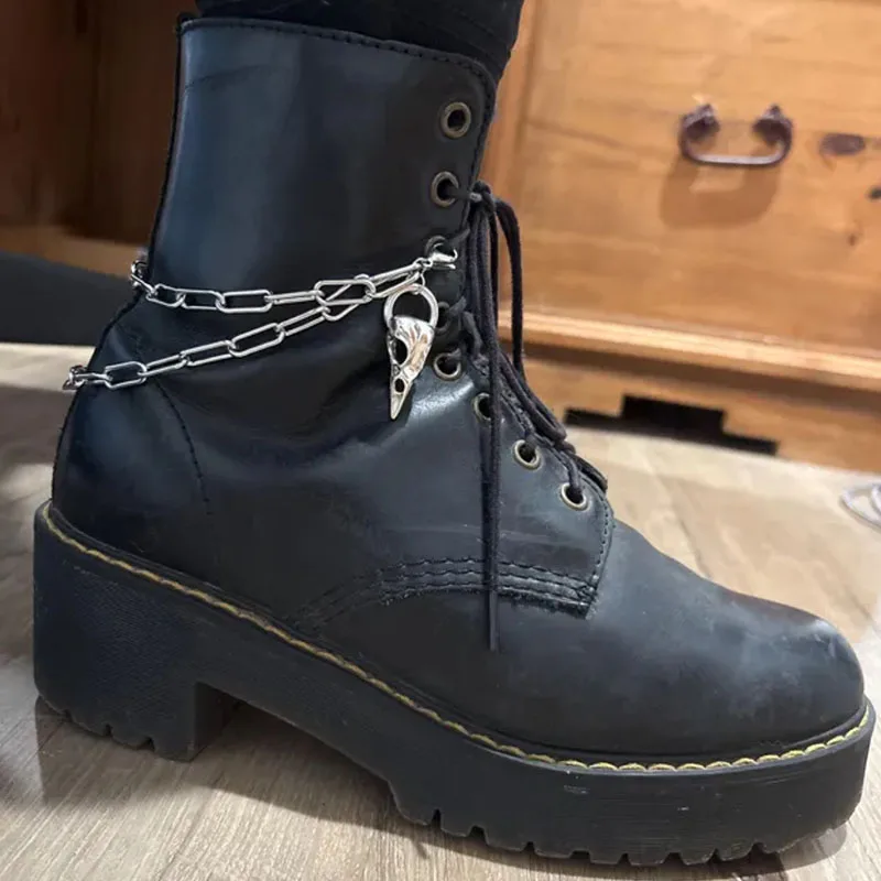 Bat & Spike Heel Clip - Boot Chains