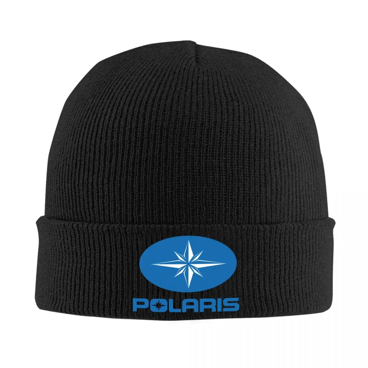 Polaris Logo Knitted Bonnet Caps 100% Cotton Fashion Keep Warm Hats