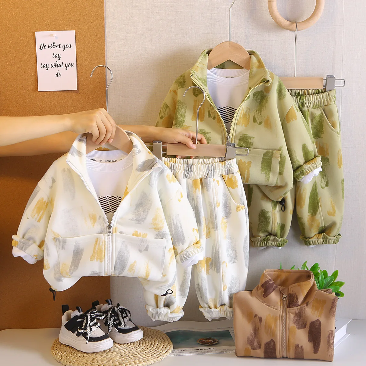 

Boys Clothes Sets Spring Autumn Children Coats T-shirts Pants 3pcs Sports Suit For Baby Tracksuits Kids Jackets Outfits Toddler