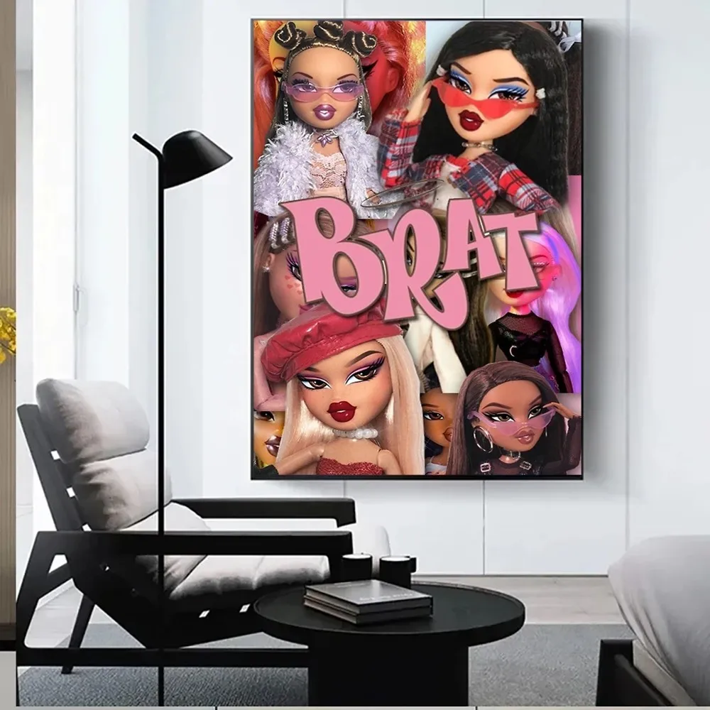 B-Bratz B-Boneka Anime Klasik Poster Posters Kraft Paper Vintage Poster Wall Art Painting Study Aesthetic Art Wall Stickers