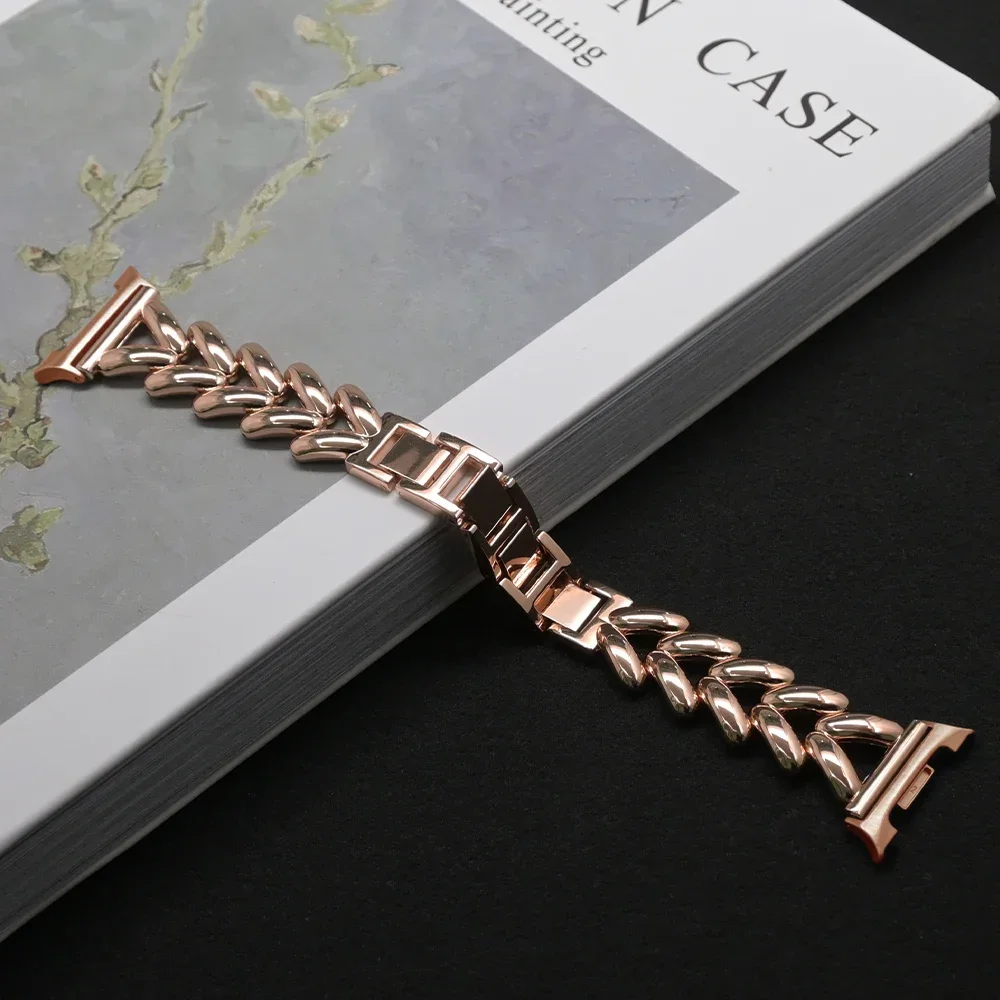 Luxe horlogeband voor Samsung Galaxy Watch 8 40 mm 44 mm Dames roestvrijstalen armband voor Samsung Galaxy Watch Classic 46 mm riem