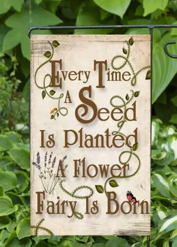 Fairy is Born Garden Flag * Top quality *Double Sided   Flags Galore