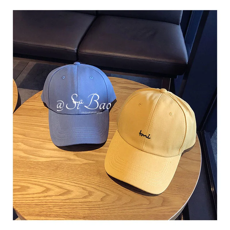 Simple Cotton Baseball Cap Letter Embroidered Women's Outdoor Sunscreen Hip-hop Pointed Cap Bone Masculino