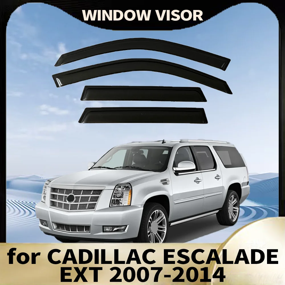 

Оконный козырек для CADILLAC ESCALADE EXT 2007-2014, ветровые дефлекторы, защита от дождя, дверной козырек, вентиляционные шторы, внешние детали вентилятора