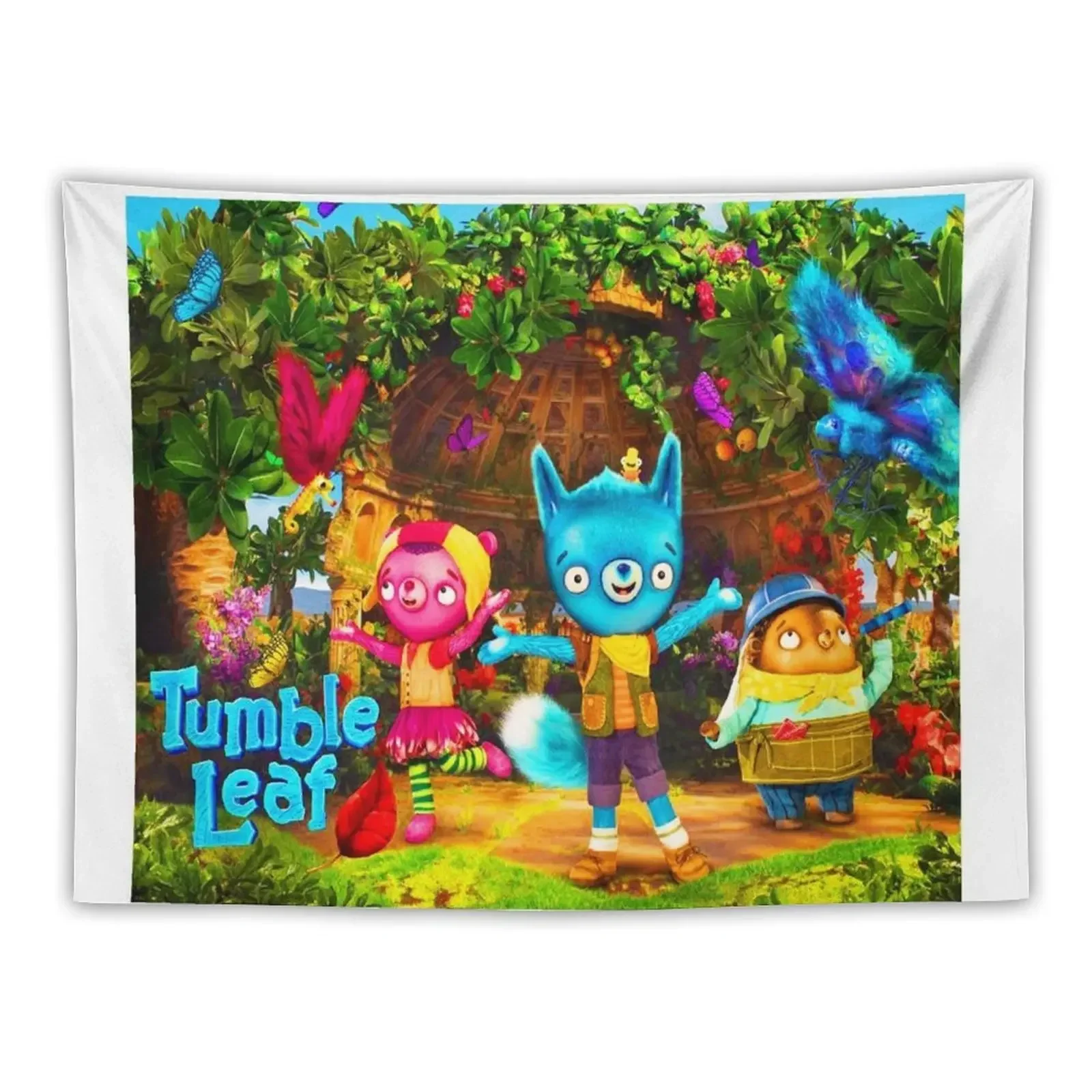 Tumble Leaf characters tumble leaf season 5 stuffed animal birthday Tapestry Home Decorators Wall Coverings Tapestry