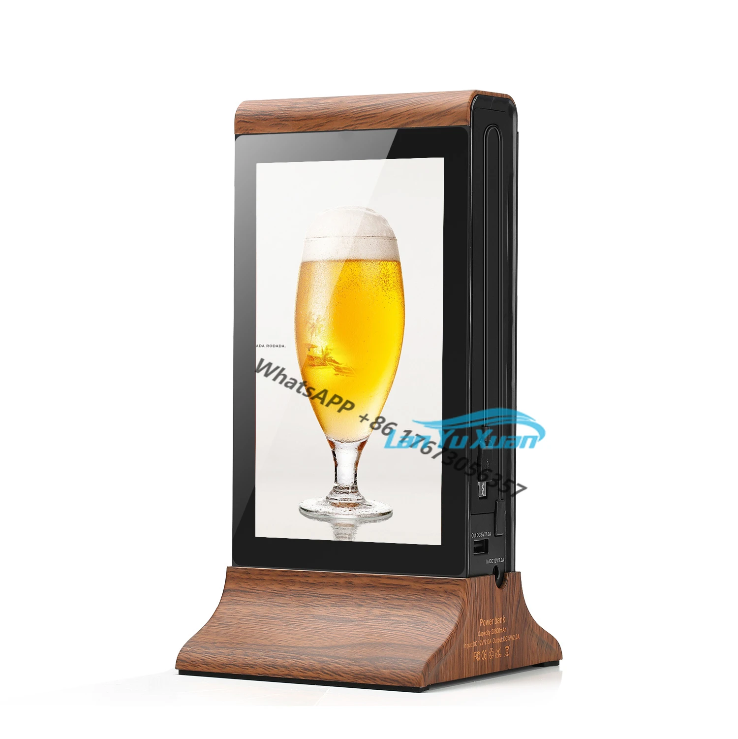 

Remotely Control CMS Table Top Restaurant Digital Marketing Tabletop Wifi Advertising Displays 7 Inch Lcd Player