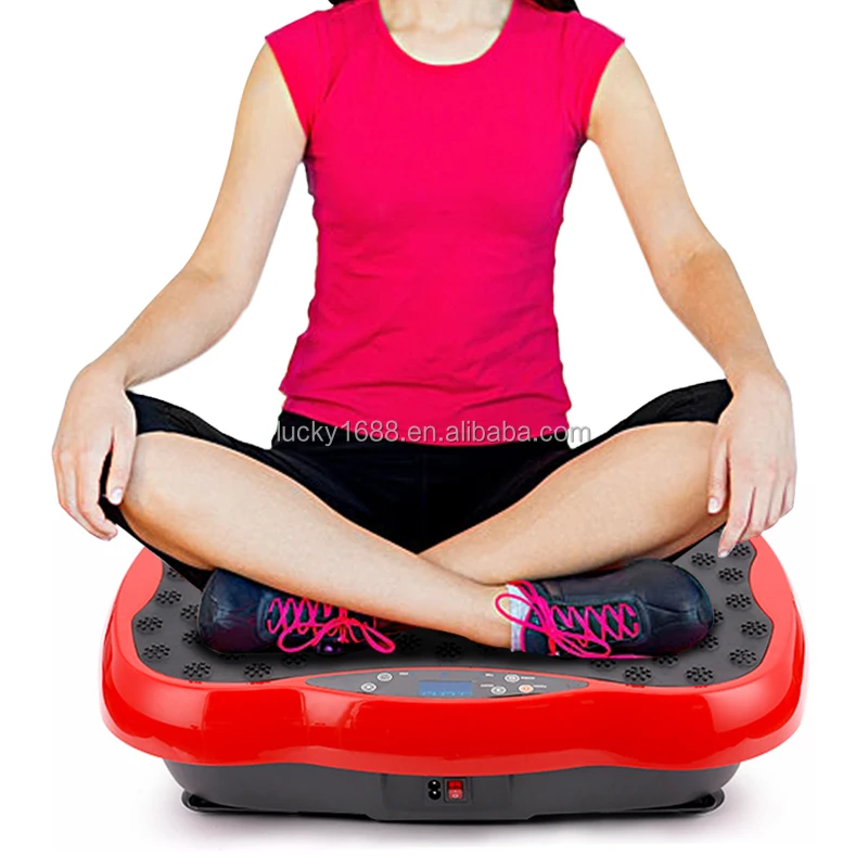 Exercise Fitness Body Slimming Trainer Power Plate Vibration Machine with Resistance Bands