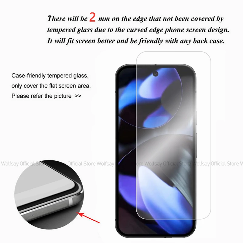 2/4PCS Screen Protector Für Google Pixel 9 Pixel 9 Pro XL Gehärtetem Glas Für Google Pixel 9 Pixel 9 Pro XL Volle Kleber Telefon Glas