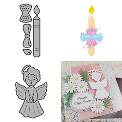 2023 AliliArts Metal Cutting Dies Angel & Baptism candle diy Scrapbooking Photo Album Decorative Embossing PaperCard Crafts Die