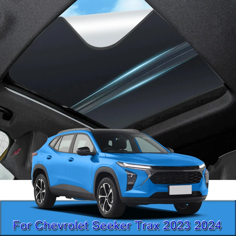 Car Electrostatic Adsorption Sunroof Sunshade For Chevrolet Seeker Trax 2023 2024 Heat Insulation Skylight Sticker Accessories