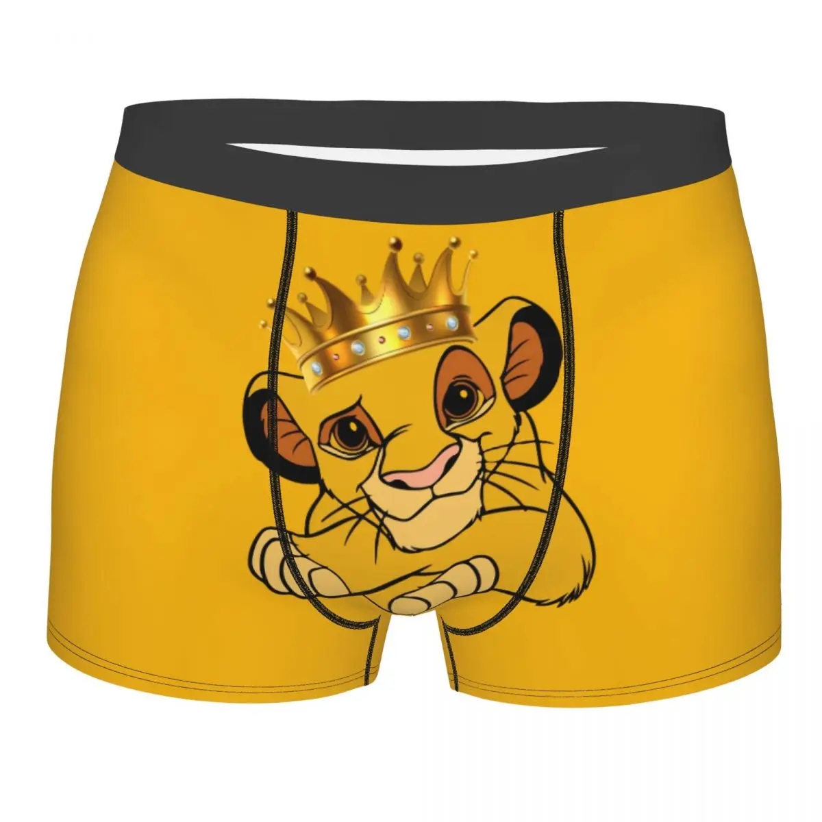 

Novelty The Lion King Simba Cub Boxers Shorts Underpants Men's Breathbale Briefs Underwear