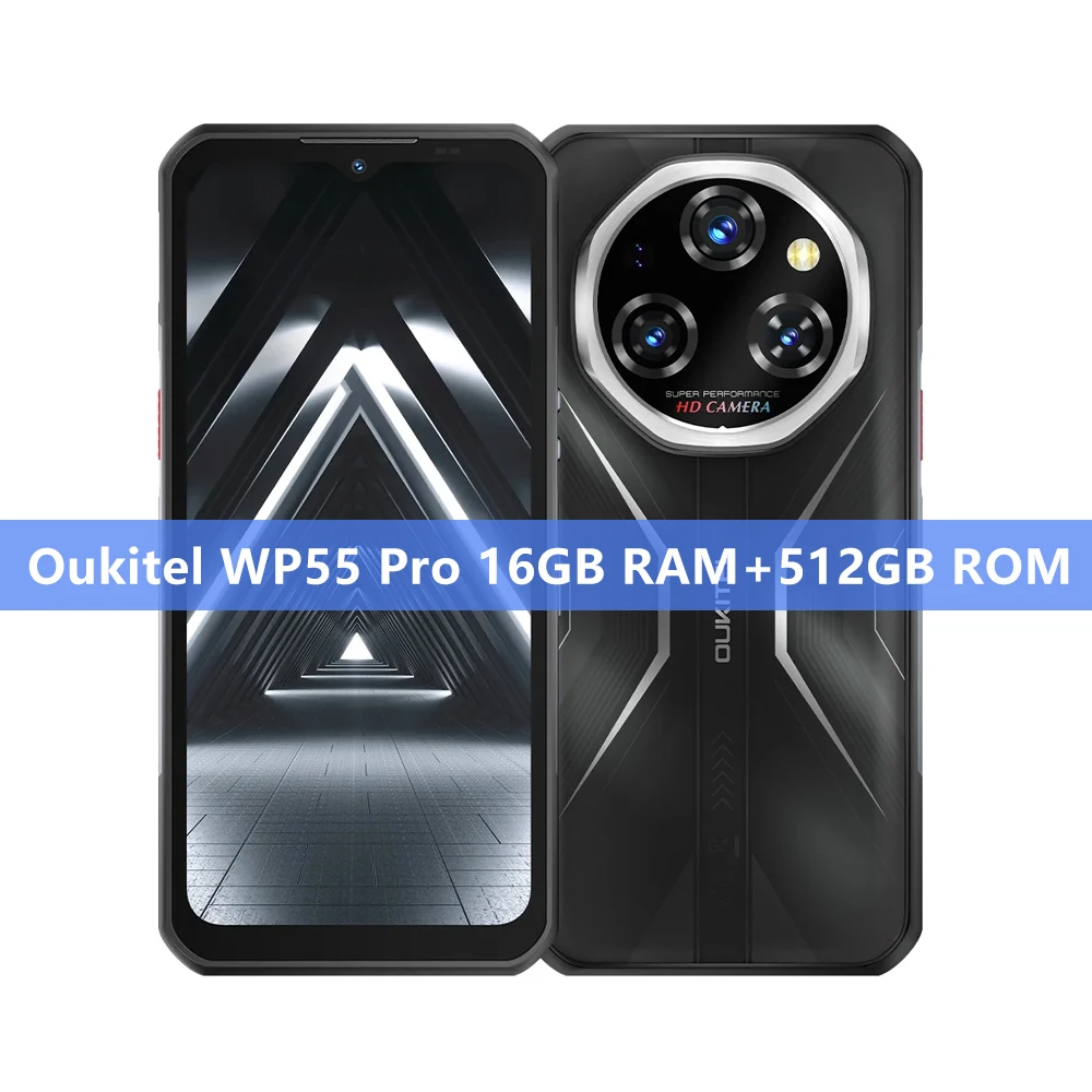 Oukitel WP55 Pro 5G 頑丈なスマートフォン Android 15 48GB(16+32) +