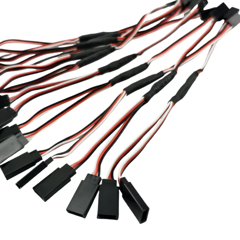 5/10pcs Servo 1 in 2 Extension Y Cable, 60-Core and 30-Core, RC Model R Servo Cable, Fixed-Wing, Futaba Plug, DuPont Cable