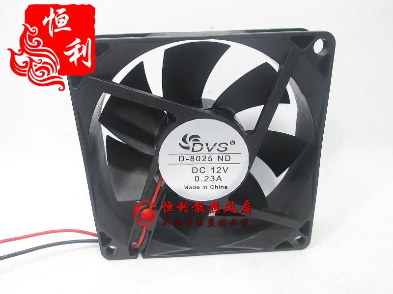 

D-8025ND DC 12V 0.23A 80x80x25mm 2-Wire Server Cooling Fan