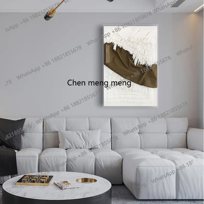 Moderne eenvoud, creatieve driedimensionale, decoratieve schilderkunst, bankachtergrond, muuringang, hangende schilderijen