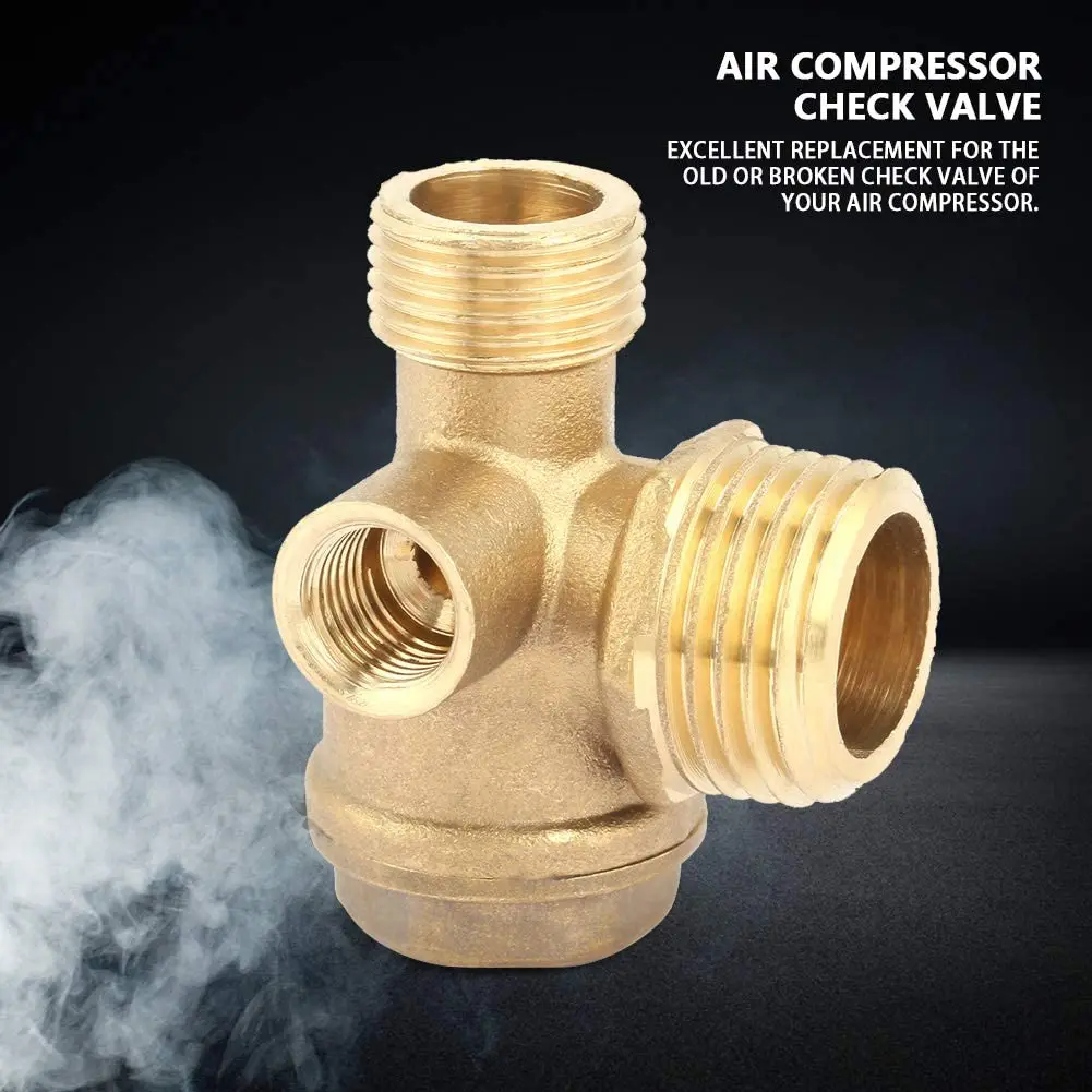 1 Three-Way Air Compressor Check Valve Direct Connection Air Compressor Check Valve,Valve Port: 20mm 16mm 10mm
