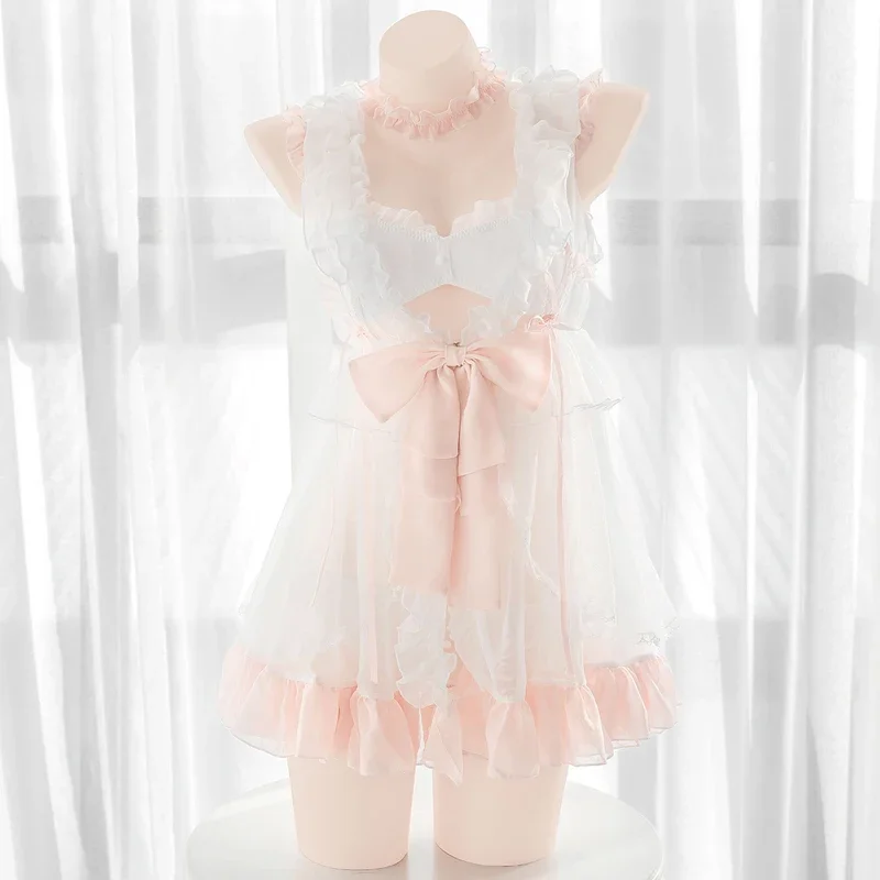 Anilv Anime Kawaii Lief Meisje Lolita Jurk Cosplay Vrouwen Prinses Nachthemd Pyjama Uniform Outfit