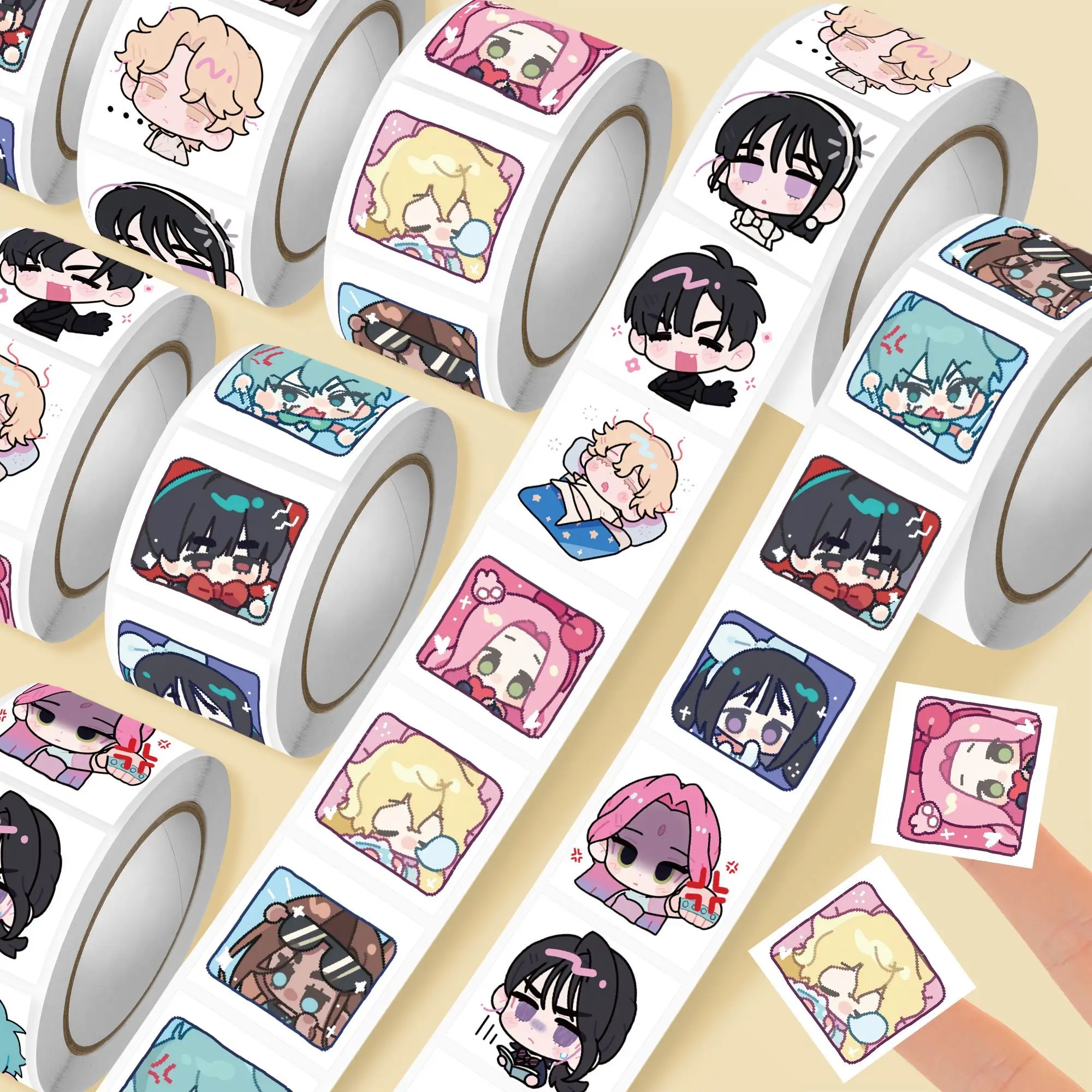 500 шт./компл. Q версия TV Alien Stage аниме наклейка милый Мизи Sua Till Ivan Hyuna Luka детский дневник бонус подарок дневник с застежкой