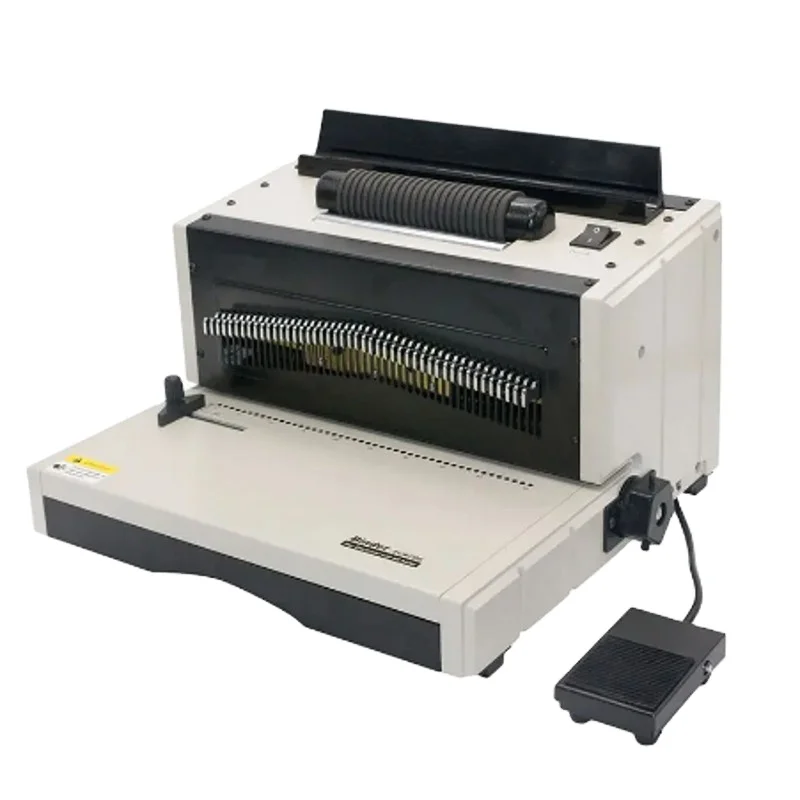 

EC8706 A3 F4 A4 Letter Metal Plastic Single Coil Wire Spiral Paper Binding Machine/Electrical Punch Machine for Plastic Coil