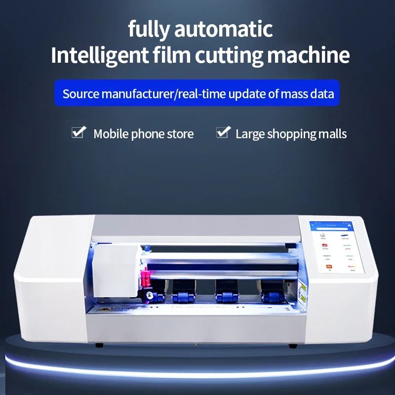 16 Inch Mobile Film Cutting Machine Automatic Cell Phone Die-Cutter SP390 12.9Inch 200PCS TPU HD MATTE Privacy Protection Option