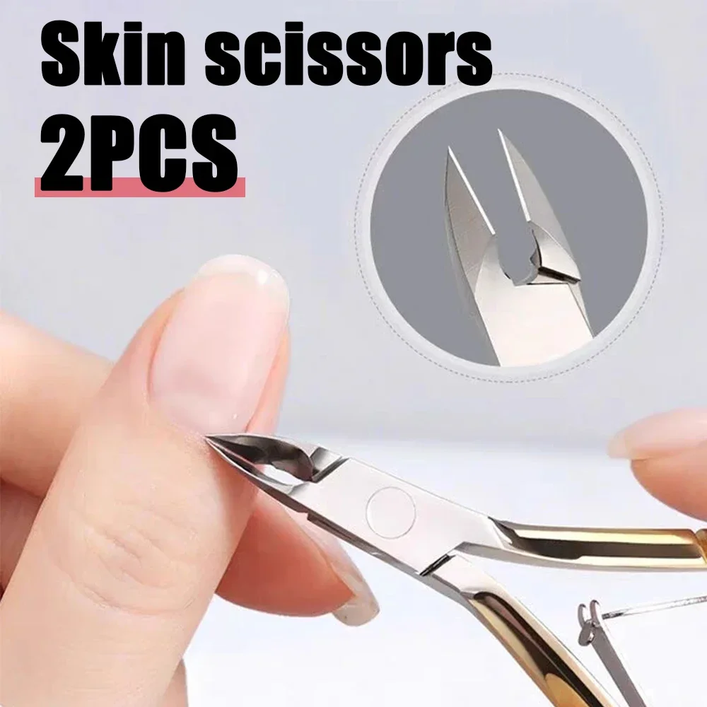 

Professional Dead Skin Scissors Stainless Steel Remover Pusher Nail Tools Cuticle Scissor for Manicure