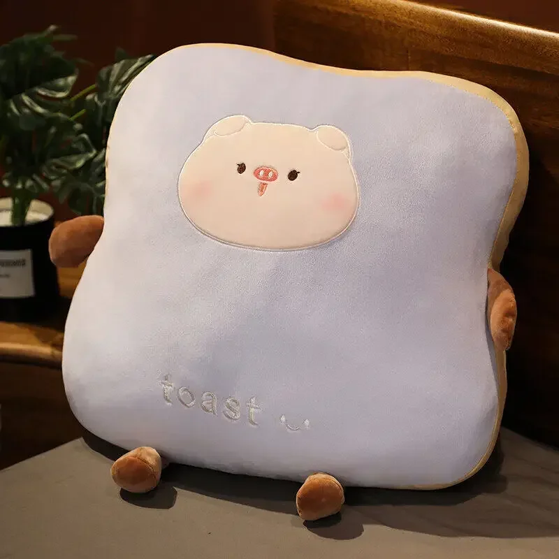 Cartoon Simulation Toast Big Pillow Plush Bread Cushion Toy Ragdoll Chair Backrest Sofa Decoration Ornaments