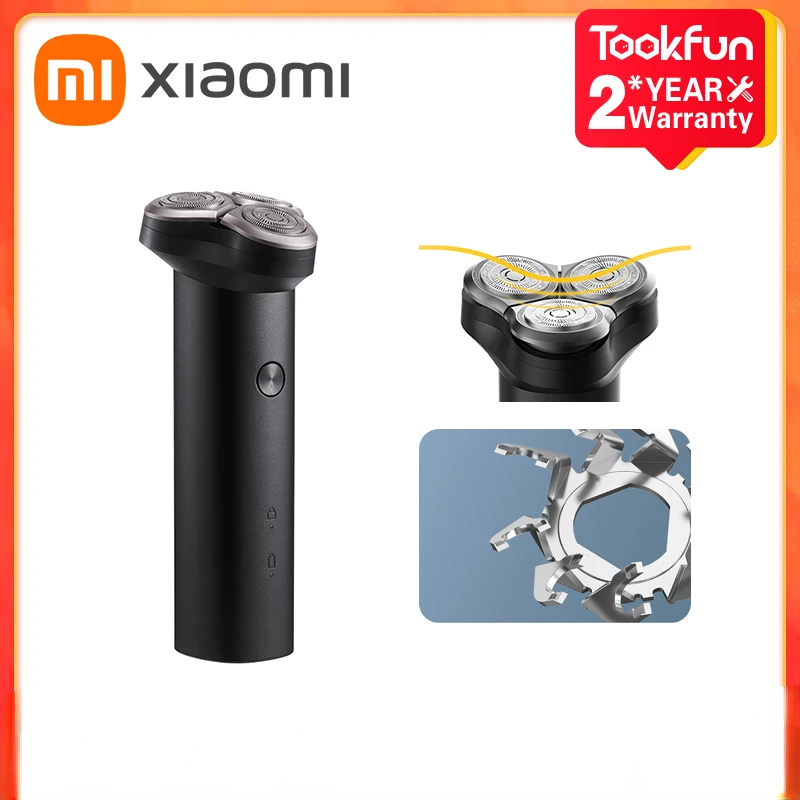 

2024 XIAOMI MIJIA Electric Shaver S300 Portable Flex Razor 3 Head Shaving IPX7 waterproof Washable Beard Trimmer trimer Cutter