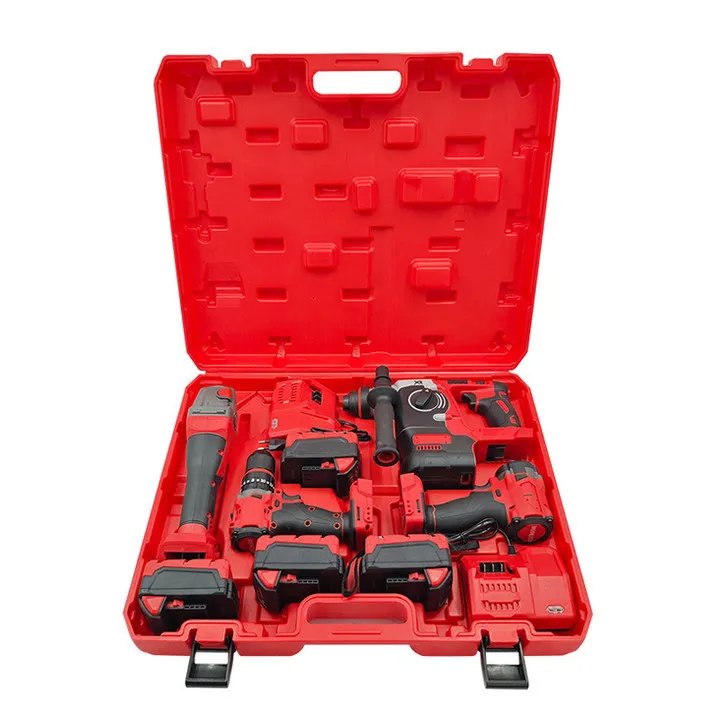 Grande Desconto Disponível em Vendas de Kits de Ferramentas Elétricas, Conjunto de 4 Ferramentas, Furadeiras Sem Fio de 20v para DIY