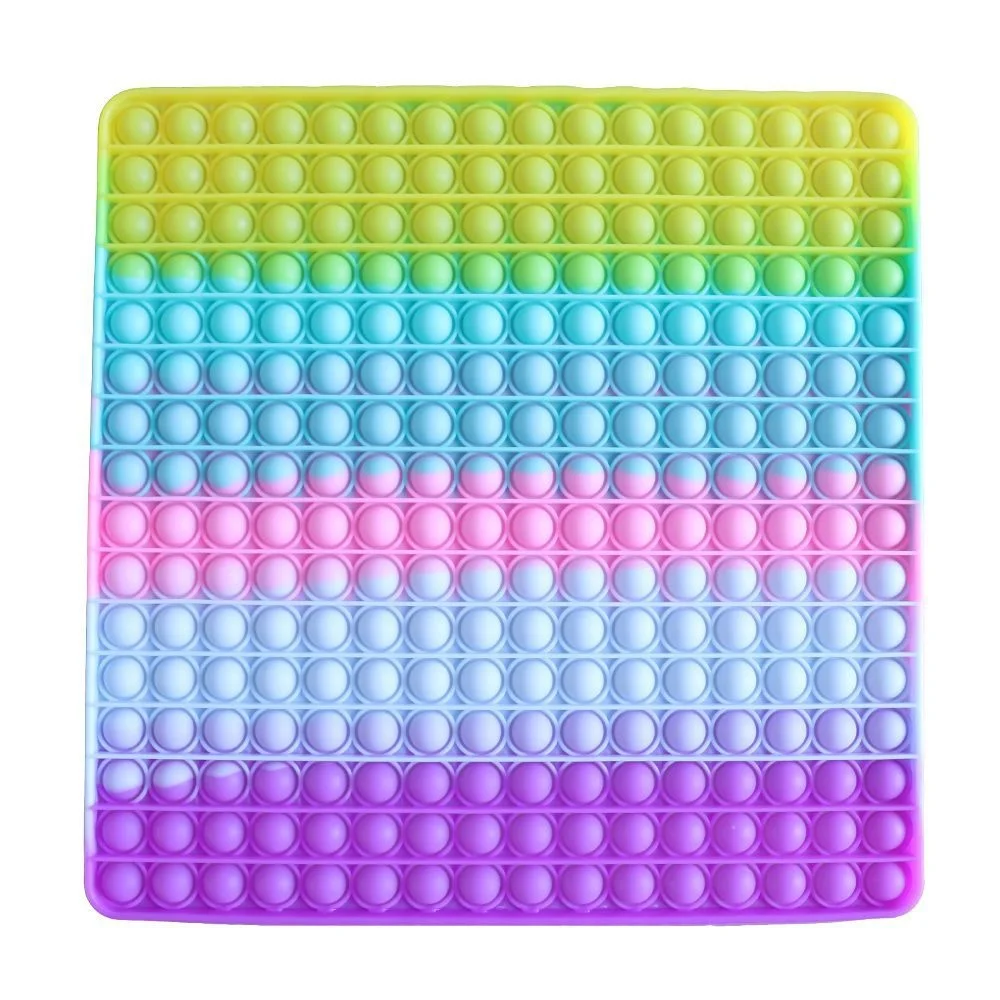 Giant Pop Fidget Toy 30Cm Big Square Penguin Simple Dimple Rainbow Bubble Big Xxl Dimple Antistress Toy Stress Toy Children Gift
