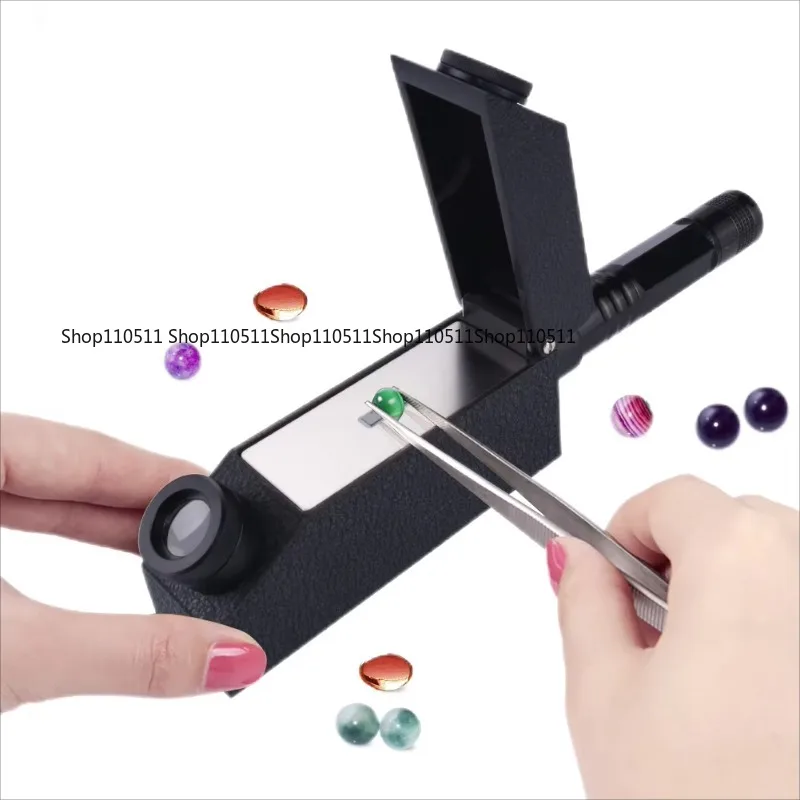 High Precision Gem Refractometer with Light Emitting Diode Jewelry RI Tester for Gem Identification 1.30-1