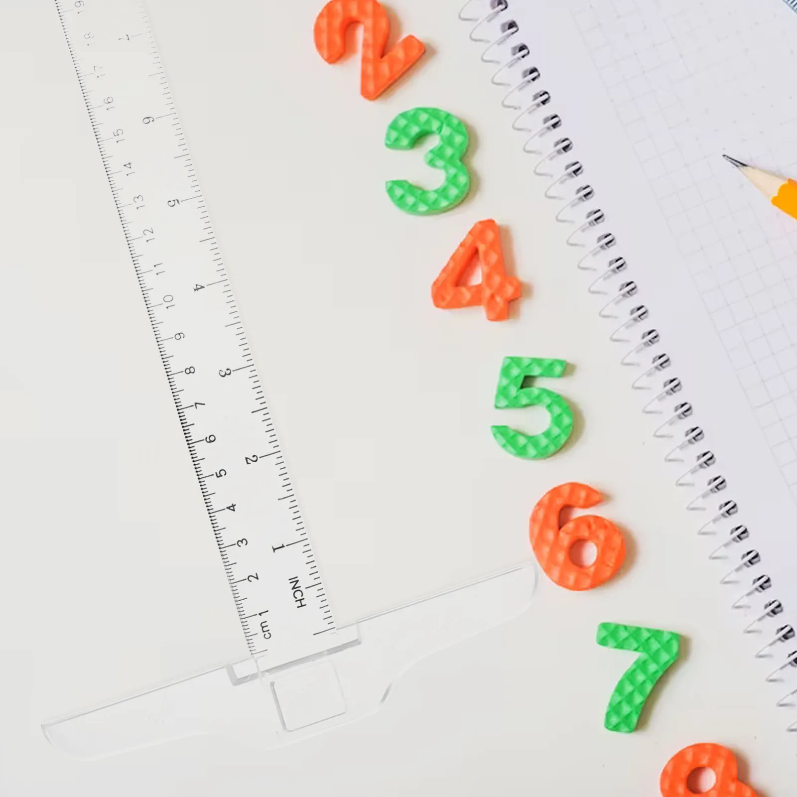 2Pcs T Shape Rulers Plastic Double Scale Measuring Rulers Accurate Scale Suitable for Home Office School Use T Shape Ruler