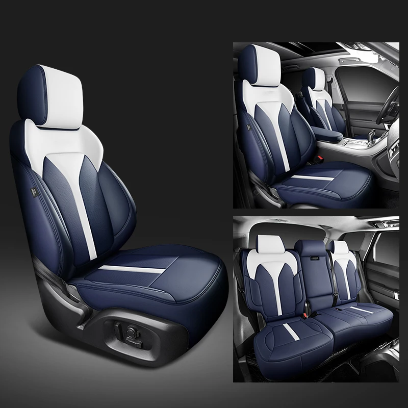 Capas de assento de carro personalizadas de luxo para Toyota Corolla RAV4 Yaris Cross Raize Camry Land Cruiser 100 Wish Hilux Prius Acessórios para automóveis