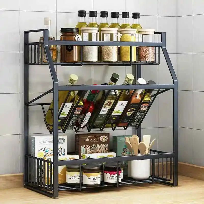Etagere-a-epices-noire-a-trois-niveaux-support-de-rangement-de-cuisine-creatif-porte-epices-en-acier-au-carbone-organisateur-de-cuisine-ustensile-de-cuisson
