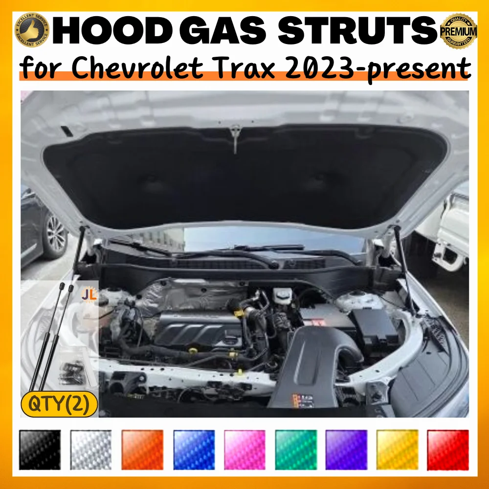 

Qty(2) Hood Struts for Chevrolet Trax 2023-present Front Bonnet Modify Gas Springs Shock Absorbers Lift Supports Dampers