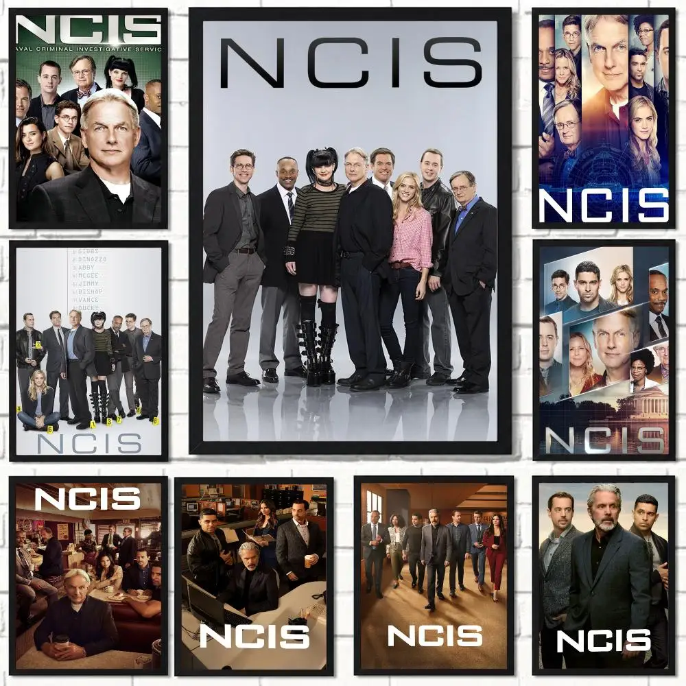 tv series N-NCIS-S Poster Self Adhesive Wall Decor for Modern Home Cafe Office and Bar