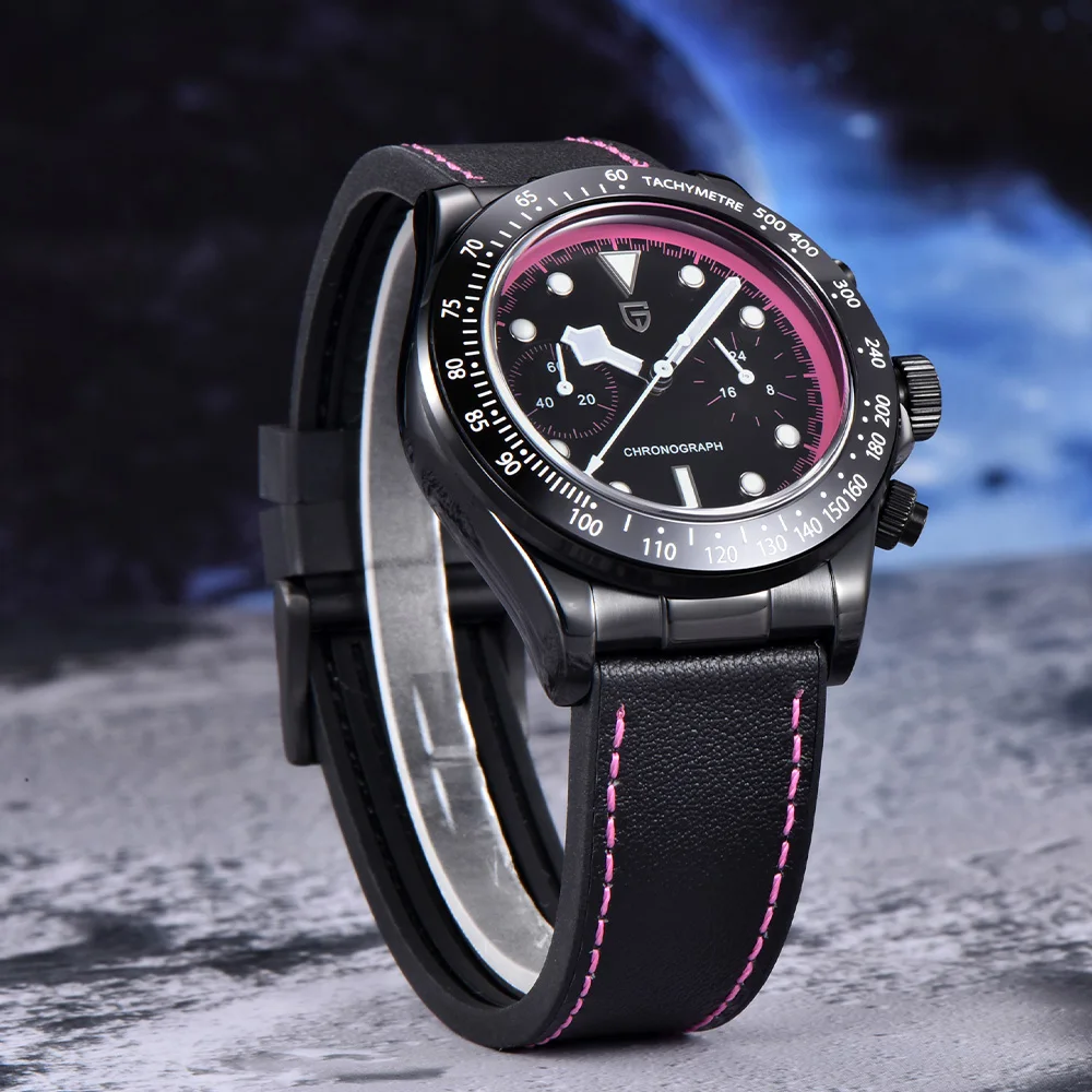 2026 Pagani Design Men's Watches Luxury Quartz Watches Men's AR Sapphire Vk64 Speed Sports Chronograph Waterproof Watch Gift Box