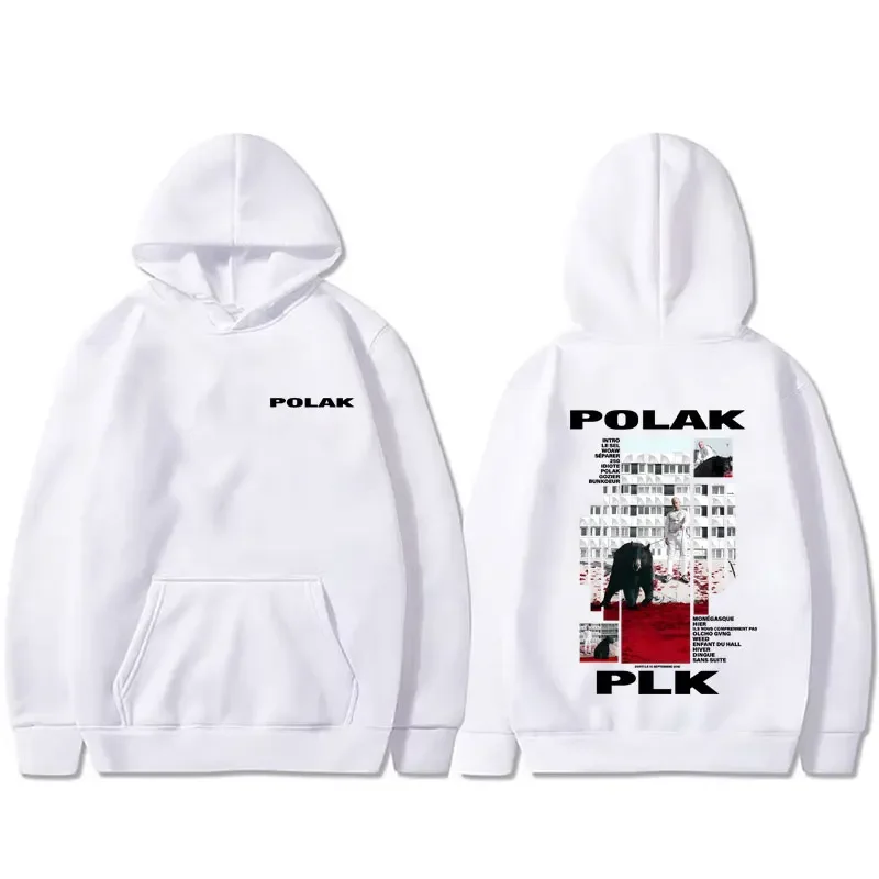

Autumn Rapper Plk Polak Pattern Hoodie Retro Casual Hoodie Men's and Women's Hip Hop Fashion Pop Music Hoodie Sweatshirt