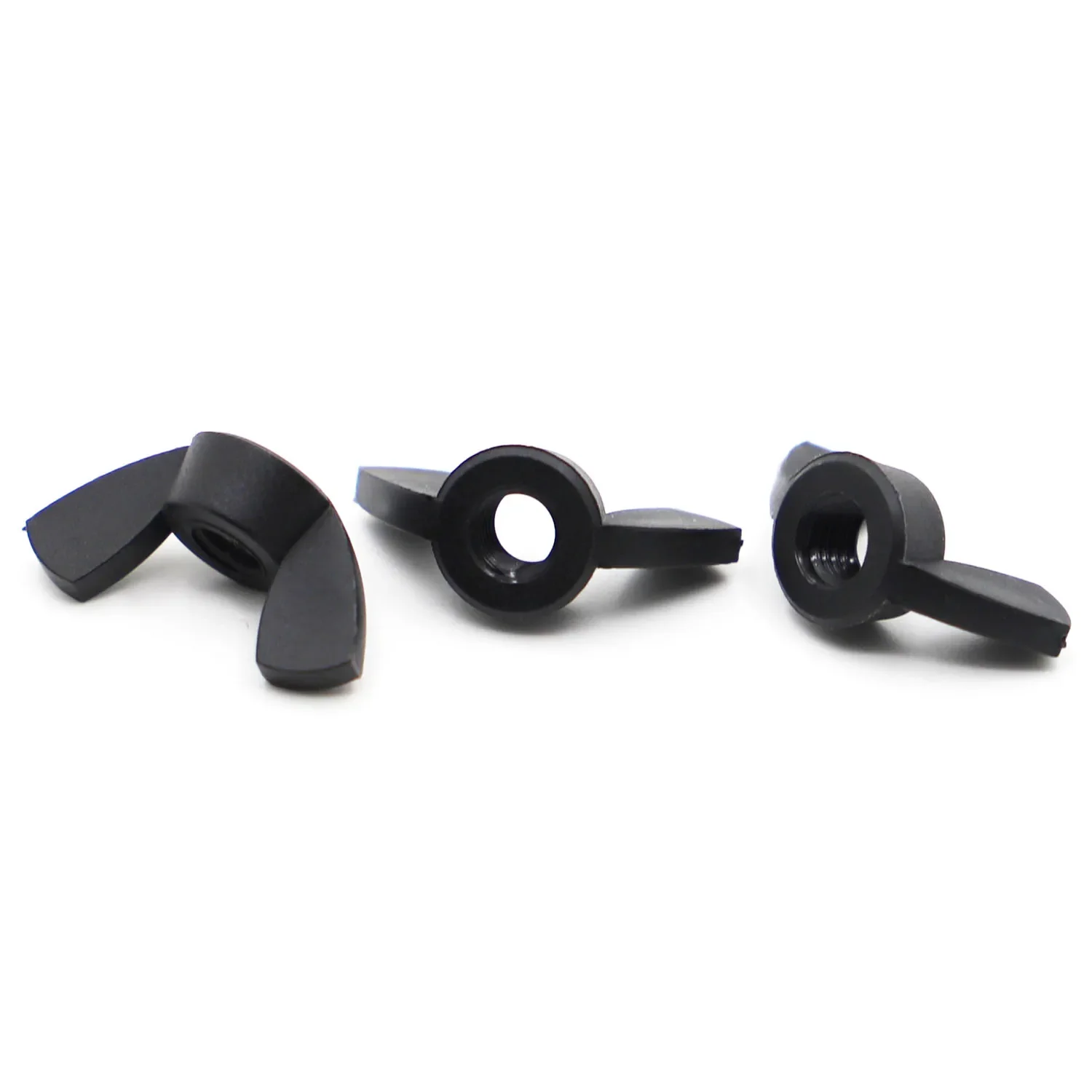 M3 M4 M5 M6 M8 M10 M12 Flügelmutter aus schwarzem Nylon-Kunststoff, Flügelmutter, Flügelmutter, DIN315 – Detail 3