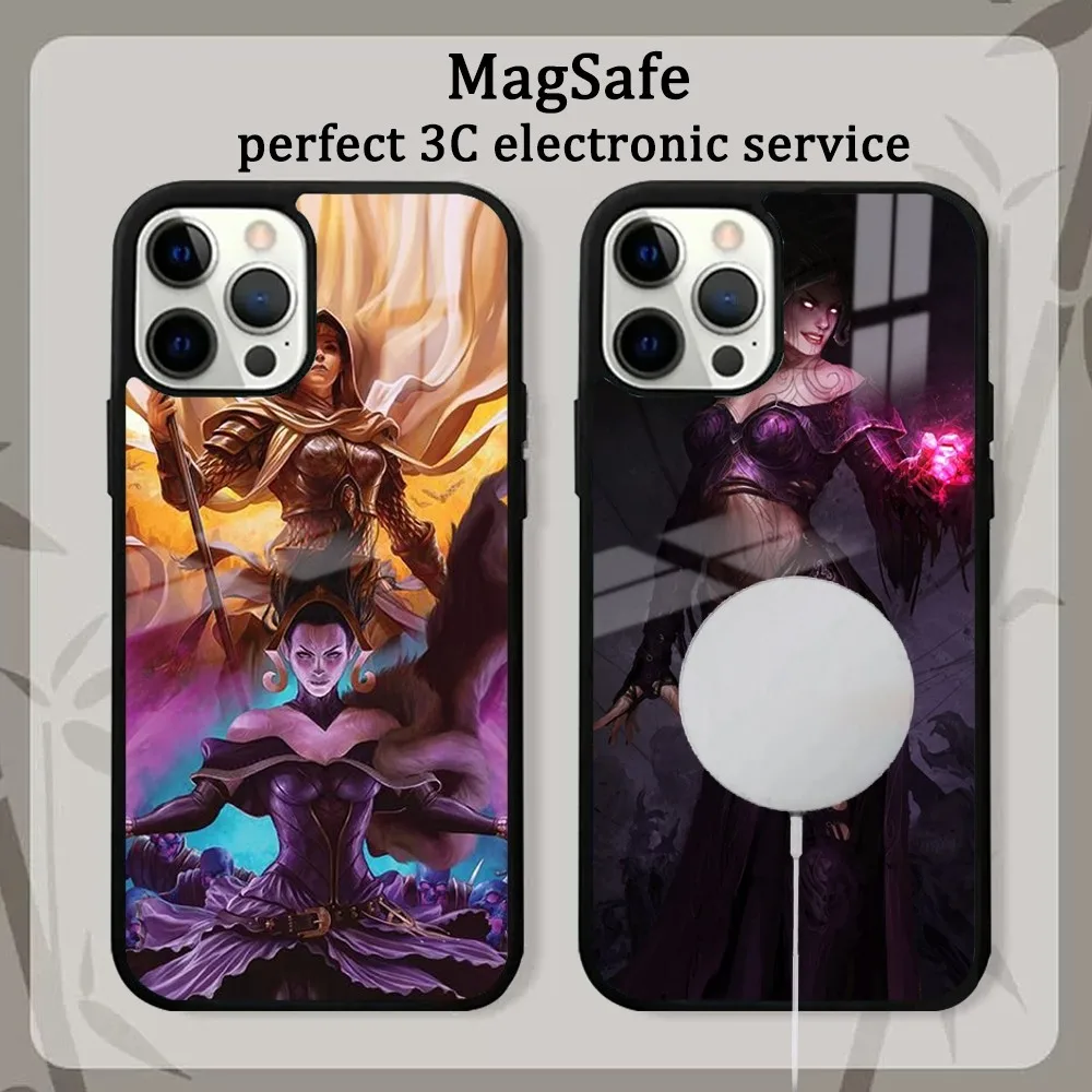 M-Magics The G-Gathering Phone Case For iPhone16 15 14 13 12 11 Pro Max Plus Mini Mirror Magnetic Cover