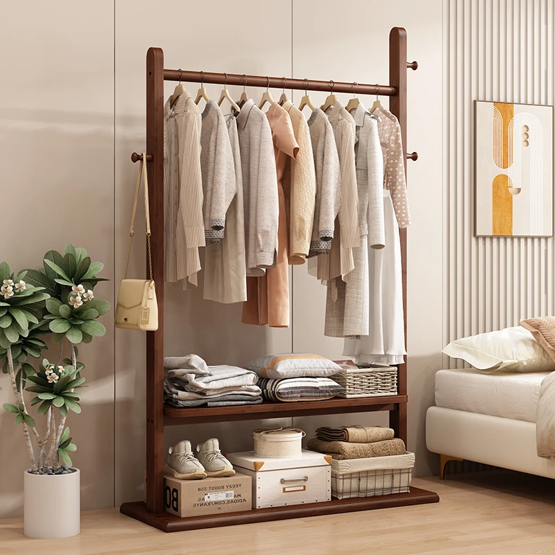 

Solid Wood Floor Coat Racks Bedroom Living Room Balcony Minimalist Coat Racks Modern Nordic Percheros Para Ropa Furniture