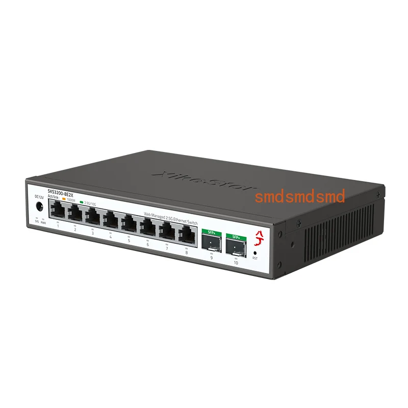 SKS3200-8E2X 2.5G Layer 2 Managed Switch  8x 2.5GbE RJ45+ 2x 10G SFP+, Supports Link Aggregation and VLAN Segmentation