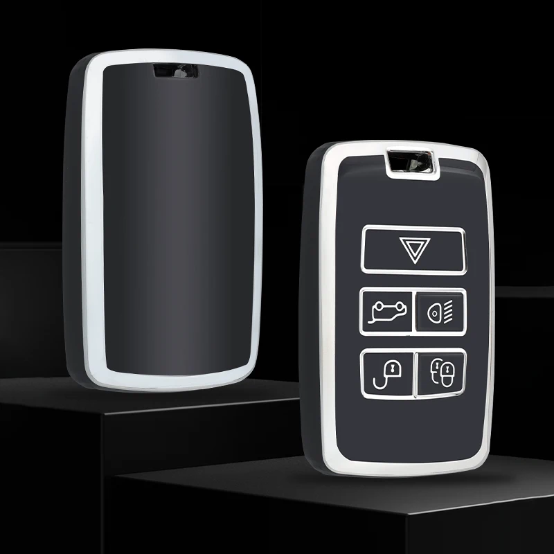 Fashion TPU Car Remote Key Cover Case Shell Fob For Land Rover Range Rover Evoque Discovery Sport Velar For Jaguar XE E-PACE XF