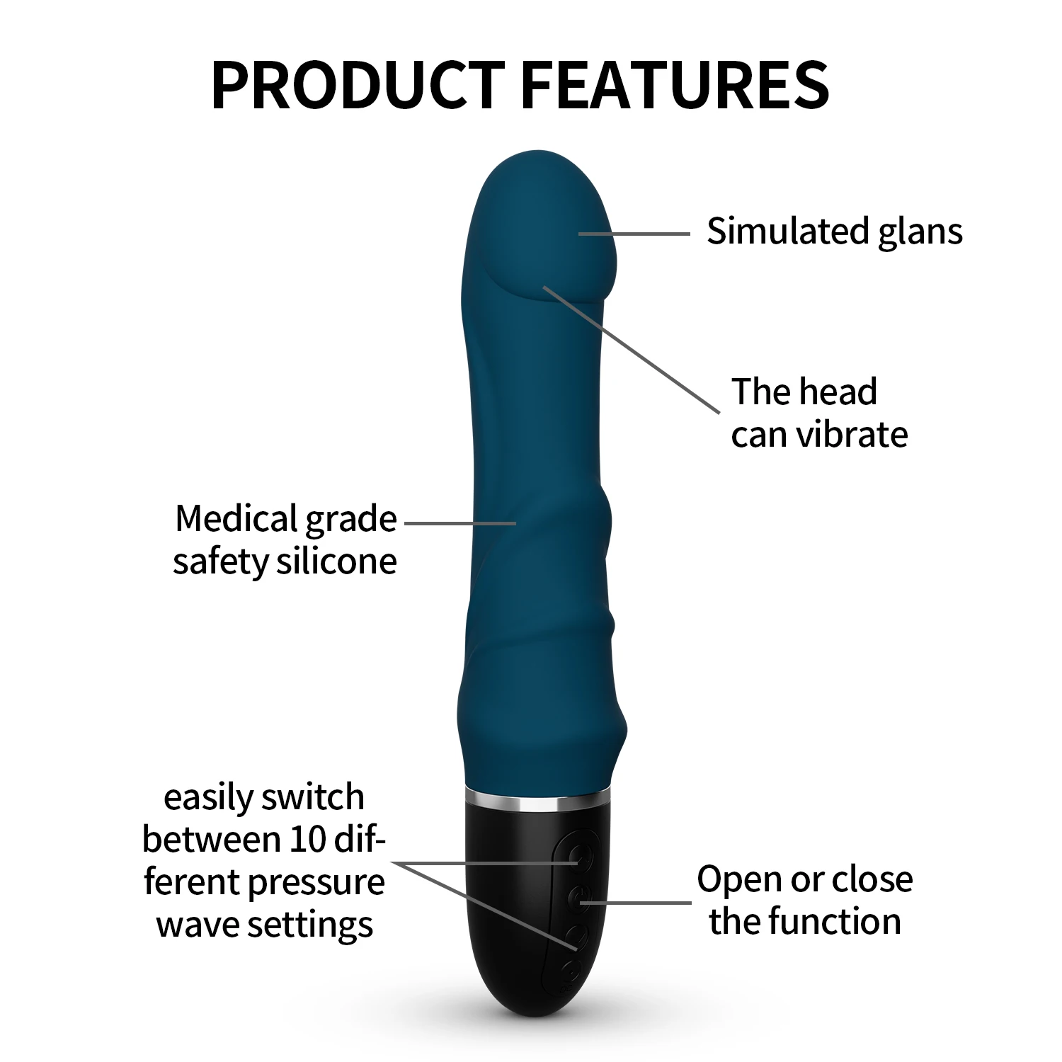 Upgraded New Realistic Vibrator Dildo for Women Clitoris G Spot Anal Stimulator Waterproof Wand Massager Adult Sex Toys