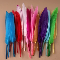 Duck Feathers for Clothes Handicraft Accessories White Golden Black Pink Peacock Goose feather plumas Handicraft article