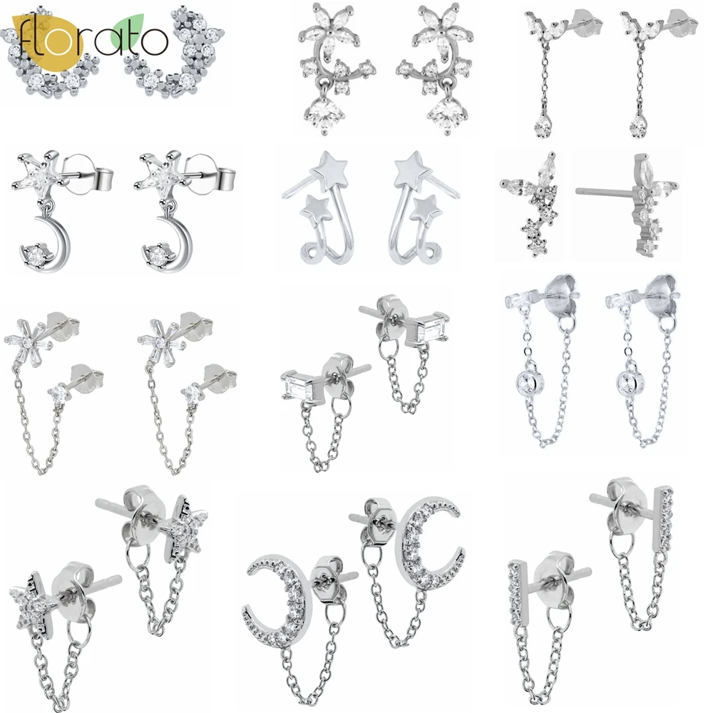 Boucles d'oreilles en argent regardé 925 pour femmes, bijoux d'oreille, série fouet, design classique avancé, Multi Zcomprend, 2024