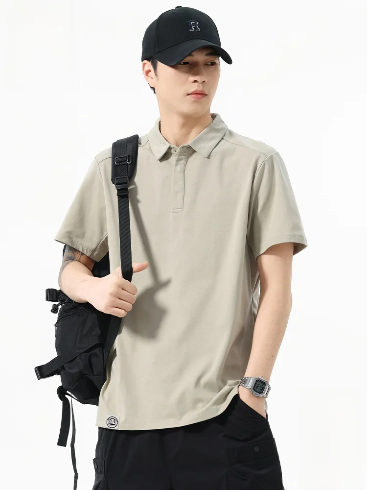 

Футболка PaulFrank M ort Sve irt, повседневная тонкая однотонная футболка с воротником, легкая дышащая футболка для летнего сезона