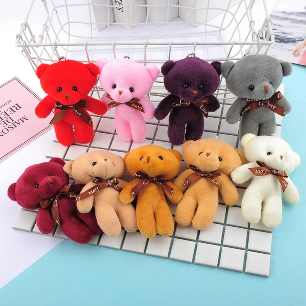 Interest Plush Pendant  Comfortable Squeeze-Resistant Plush Doll  Funny Plush Bear Hanging Wearing Doll