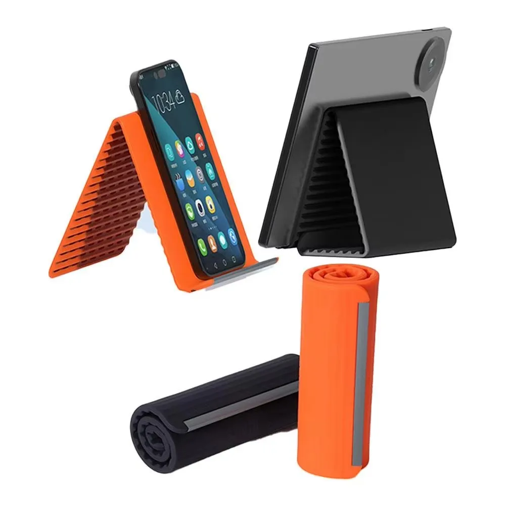 NEW Flexible Folding Phone Holder Foldable Desktop Stand Silicone Anti Slip Tablet Laptop Bendable Freely Any Shape Lazy Bracket