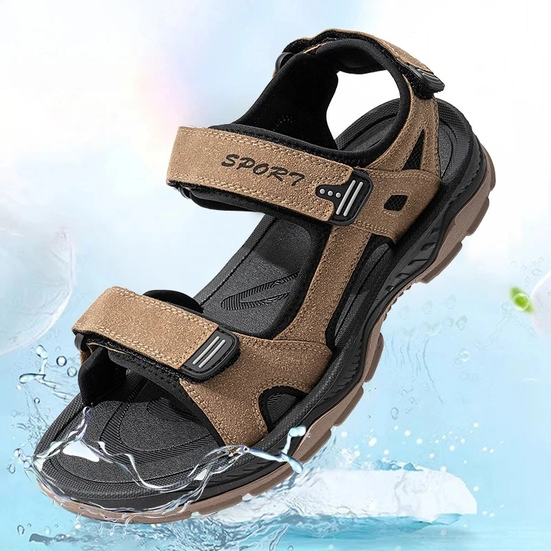 

Men's Summer Beach Sandals Holiday Breathable Water Shoes Male Retro Comfortable Quick Drying Casual Sandals